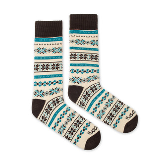 Ponožky Froté Nordic béžovo hnědé Béžové S (35-38)