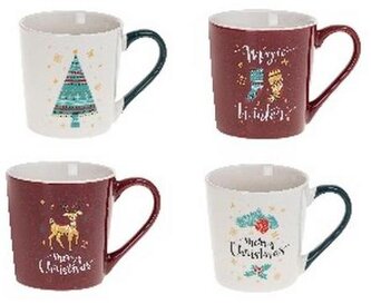 Kubek ceramiczny 400ml xmass style 1, Rozette