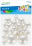 Koraliki perły białe 70g, Craft With Fun