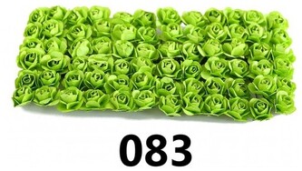 Kwiaty papierowe 15mm/72szt, seledynowe, Florystyka