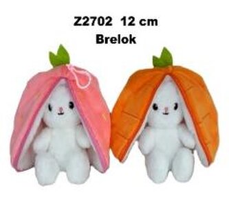 Zając brelok 12cm MIX
