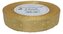Wstążka metal Śnieżynki, 15mm/18mb, złoto/złoto, Florystyka