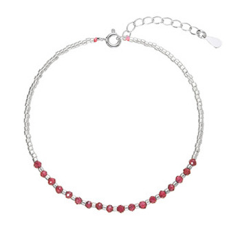 EG2314 Stříbrný náramek s granáty