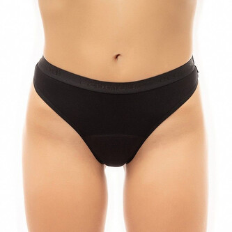 Menstruační tanga Ecomodi moderate bambusová černá (T2B1) 3XL