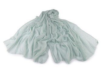 Letní šátek / šála / pléd jednobarevný 90x175 cm - 1 ks - 2 mentolová