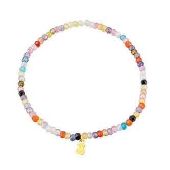 Korálkový náramek se zlatým medvídkem 315381000 Tous