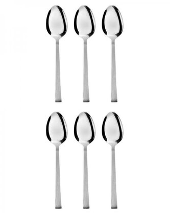 DuraHome Lžička kávová KRETA, 6ks, stříbrná
