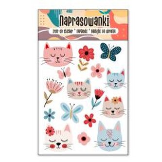 Naprasowanki Termo Naklejki na Ubrania Kotki
