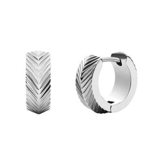 Elegantní ocelové kruhové náušnice Harlow JF04666040 Fossil