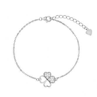 Oblíbený stříbrný náramek Čtyřlístek AJNR0018 Again Jewelry