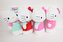 HELLO KITTY 40cm Fluffy plusz 4rodz 93179