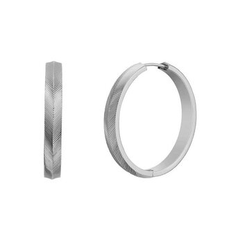 Slušivé kruhové náušnice Harlow Linear JF04668040 Fossil