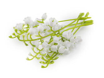 Umělá mini konvalinka k aranžování - 20 ks - bílá