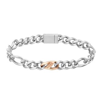 Ocelový bicolor náramek pro muže Rian 1580613 Hugo Boss / Délka: 19 cm