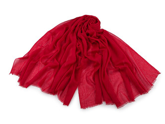 Letní šátek / šála / pléd jednobarevný 90x175 cm - 1 ks - 5 červená