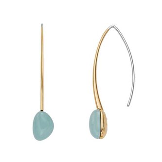 Půvabné bicolor náušnice Sofie Sea Glass SKJ1807710 Skagen