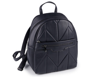 Dámský batoh prošívaný 35x32 cm - 1 ks - 6 modrá tmavá