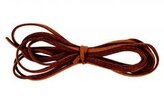 Sznurek do biżuterii ze sztucznej skóry brązowy