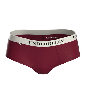 Menstruační kalhotky Underbelly Lowee červené (LOWEE-BO-BI-1-PAD) M