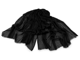 Letní šátek / šála / pléd jednobarevný 90x175 cm - 1 ks - 6 černá