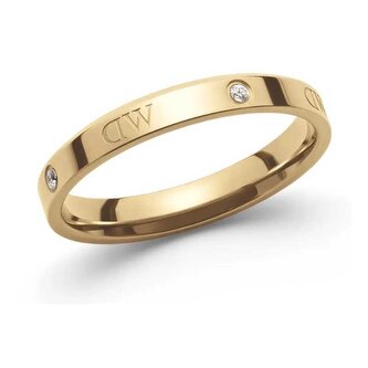 Originální pozlacený prsten s krystaly Classic Lumine DW0040028 Daniel Wellington / Obvod: 64 mm - 64 mm