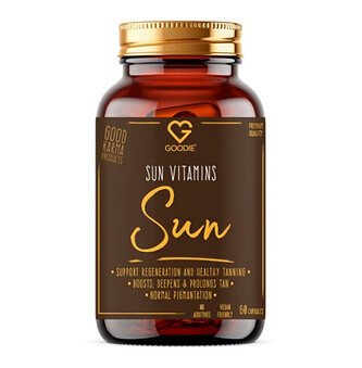Goodie Sun Vitamins - Vitamíny na opalování - ochrana, pigmentace, regenerace 60 kapslí