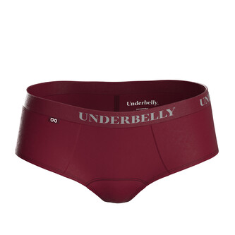 Menstruační kalhotky Underbelly Lowee červené (LOWEE-BO-BO-1-PAD) XL
