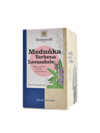 Sonnentor - Meduňka verbena levandule BIO 23,4 g čaj porcovaný dvoukomorový