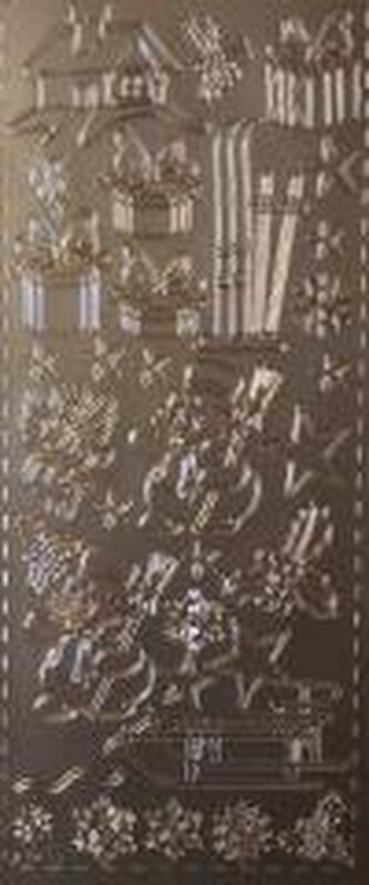 Stiker ażurowy srebrny