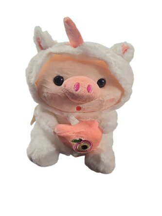 Leventi Bubble Tea Prasátko Plush - bílý unicorn