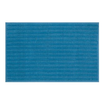 Spirella koupelnová předložka ADA, modrá, bavlna, protiskluzová, 50 x 80 cm