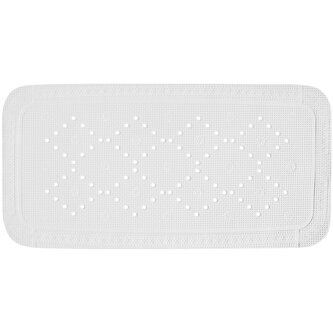 Spirella protiskluzová podložka do vany ALASKA, sněhově bílá, PVC, 91 x 36 cm