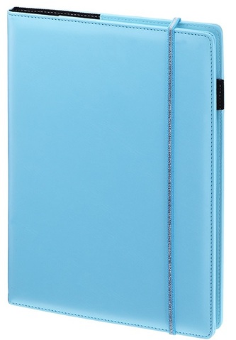 Kalendarz książkowy zbliżony A4 wymienny wkład tygodniowy Drops Office błękitny