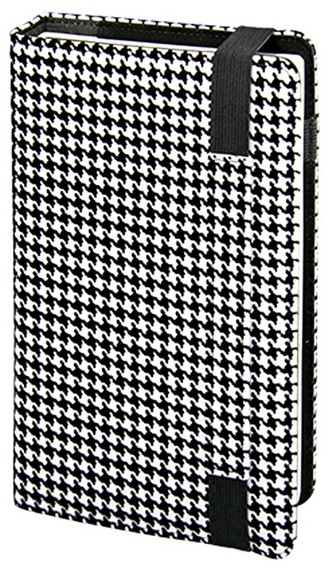 Kalendarz 2026 B6 Modena Premium na gumkę czarno-biały