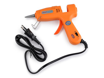 Tavná pistole na lepidlo Ø7 mm s regulací teploty 15W / 25W - 1 ks - oranžová