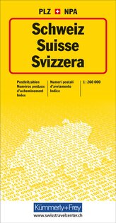 Schweiz, Postleitzahlenkarte