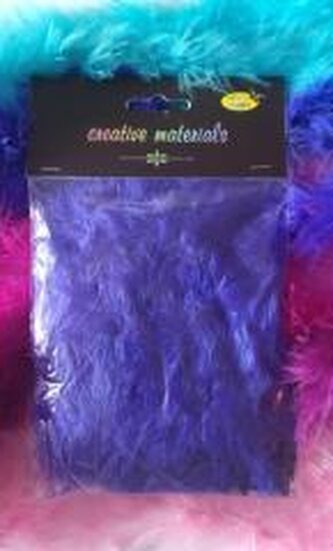 Girlanda z piór fioletowa 2m