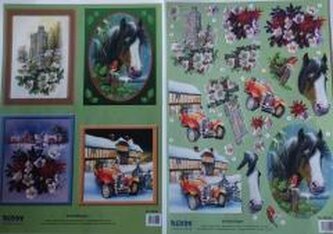 Zestaw 2 arkuszy A4 3D sztancowane