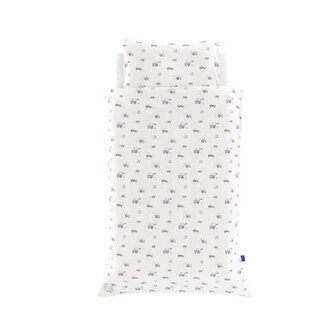 TRÄUMELAND Povlečení Jersey 100/135 + 40/60 Little Farm Blau