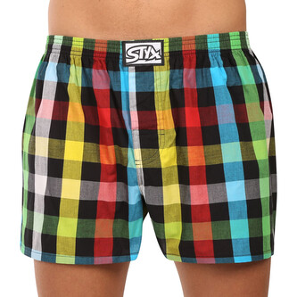 Pánské trenky Styx klasická guma vícebarevné (A0106) XL