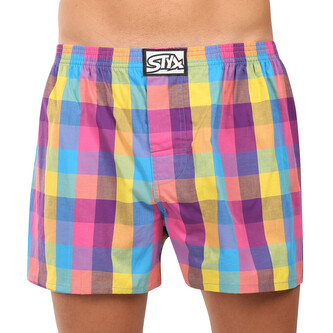 Pánské trenky Styx klasická guma vícebarevné (A0104) L