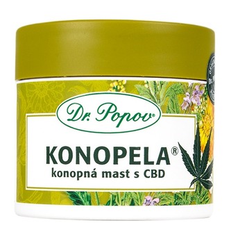 Konopná mast Konopela®s CBD, 50 ml Dr. Popov