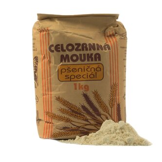 Mouka pšeničná celozrnná hladká váha 1kg