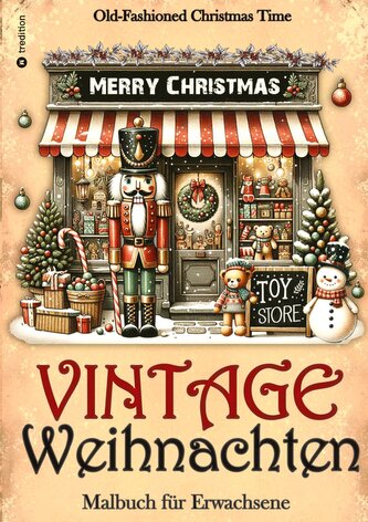 Malbuch Weihnachten - Malbuch für Erwachsene  Vintage Weihnachten Malbuch