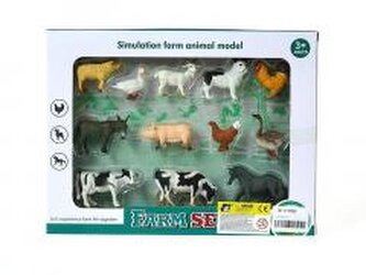 Zwierzęta gospodarskie 12szt