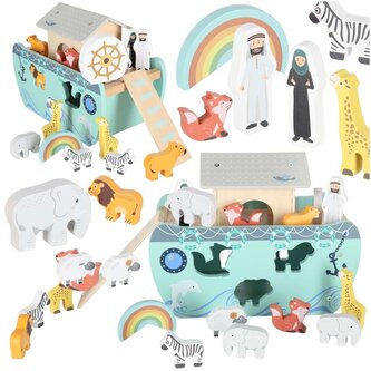 Dřevěný sorter Lulilo – Noemova archa se zvířátky