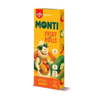 MONTI ovocná trubička jablko & mango váha 24x30g