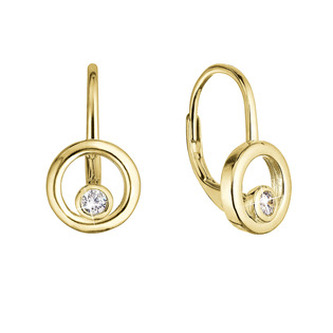 EG2414 Pozlacené stříbrné náušnice