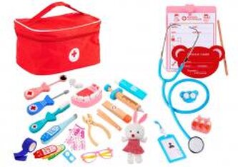 Zestaw lekarski ze stetoskopem 38el w apteczce