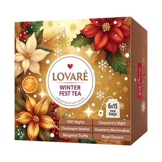 Kolekce čajů Lovaré Winter Fest Tea Set (90 sáčků) 157,5 g